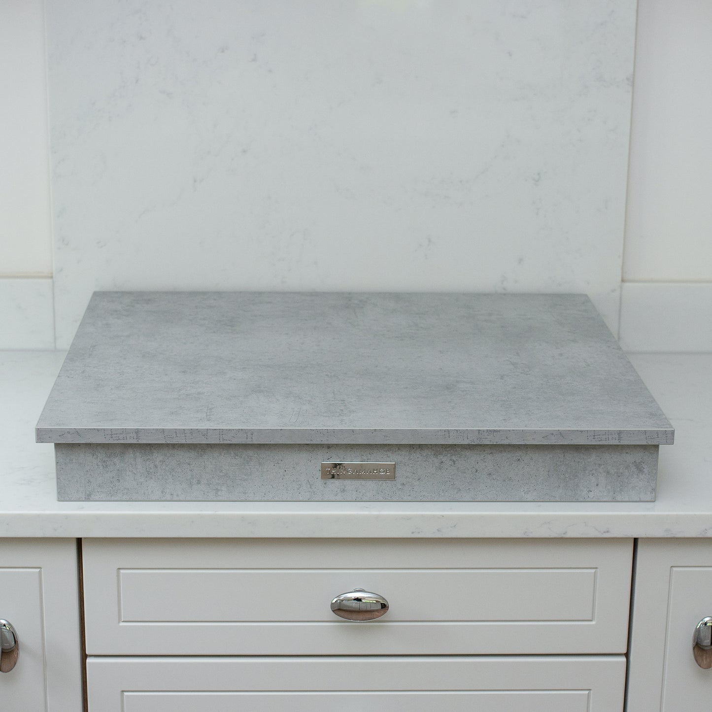 Wooden Hob Cover, Gas, Straight, Grey Cloud